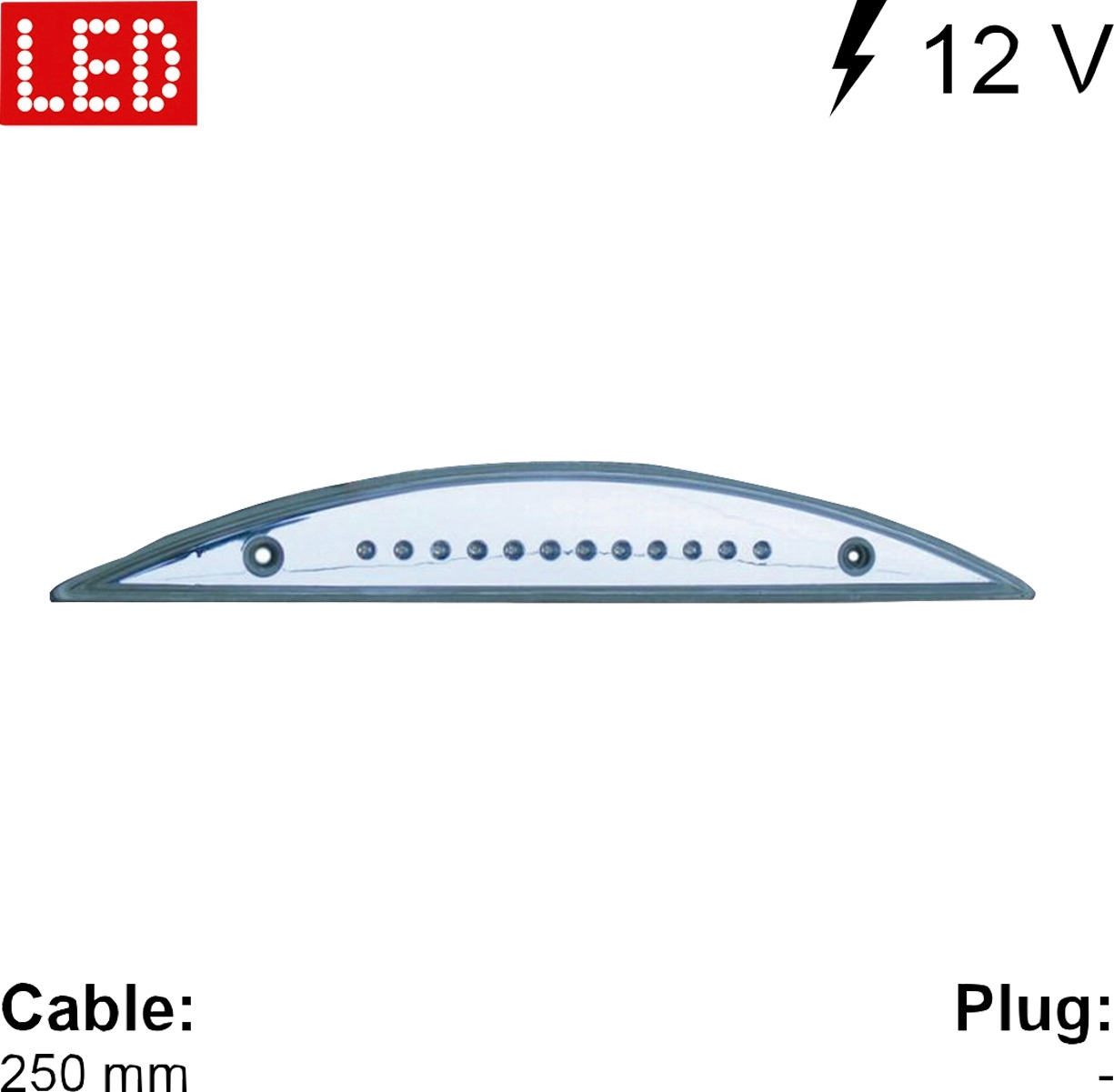 Jokon ZHBL 25 Zusatzbremsleuchte 12 V transparent