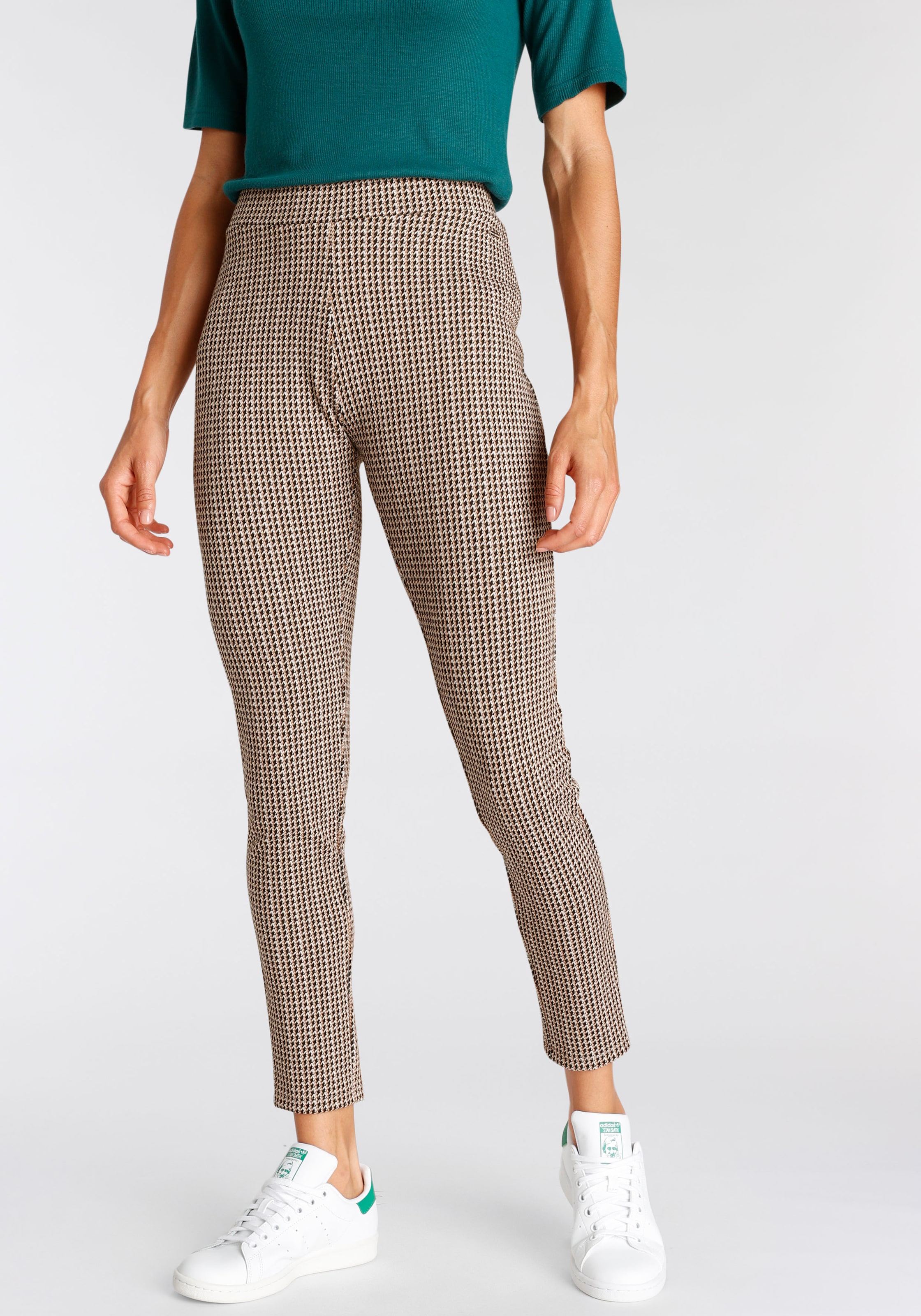 LASCANA Leggings  mit eingestricktem allover Design