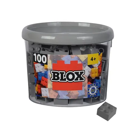 Simba Blox 100 graue 4er Steine in Dose