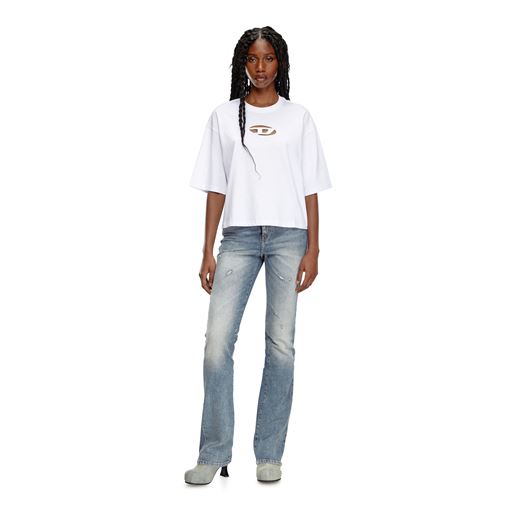 Diesel T-Buxt Crop T-shirt, Bright White, XL