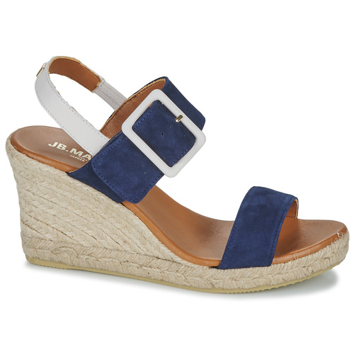 JB Martin - 1IRINA - CHEVRE VELOURS MARINE / CRAIE