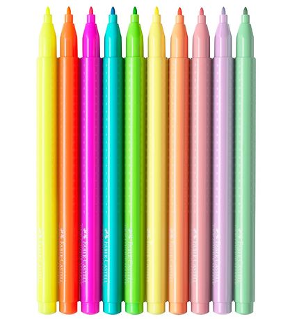 Faber-Castell Tuscher - Grip - 10 stk - Neon/Pastel