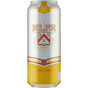 Alfa Edel Pils Premium Dutch Lager Blik 50 cl