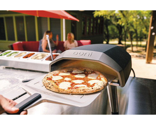 Ooni Koda 12 Gaspizzaoven 62 x 39 cm RVS Zilver/Zwart Compact met warmteregelaar en One-Touch Gasontsteking
