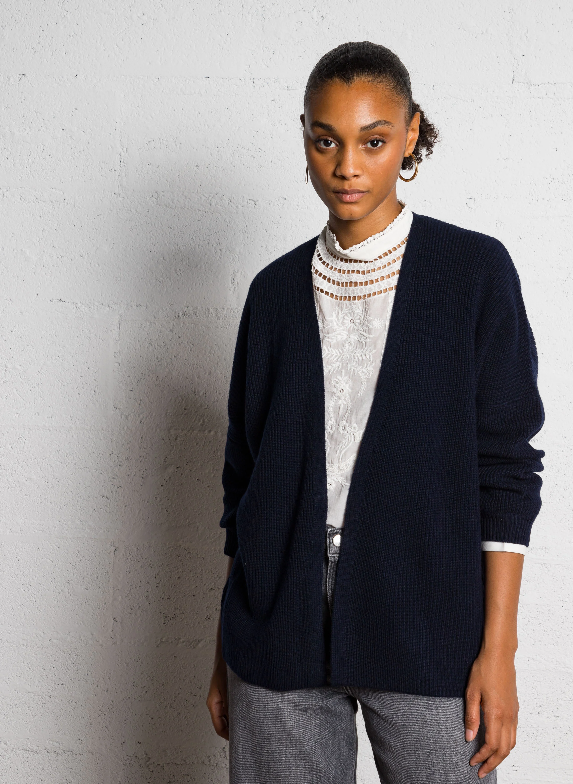 ARNOLDE - Gilet en laine | Bleu