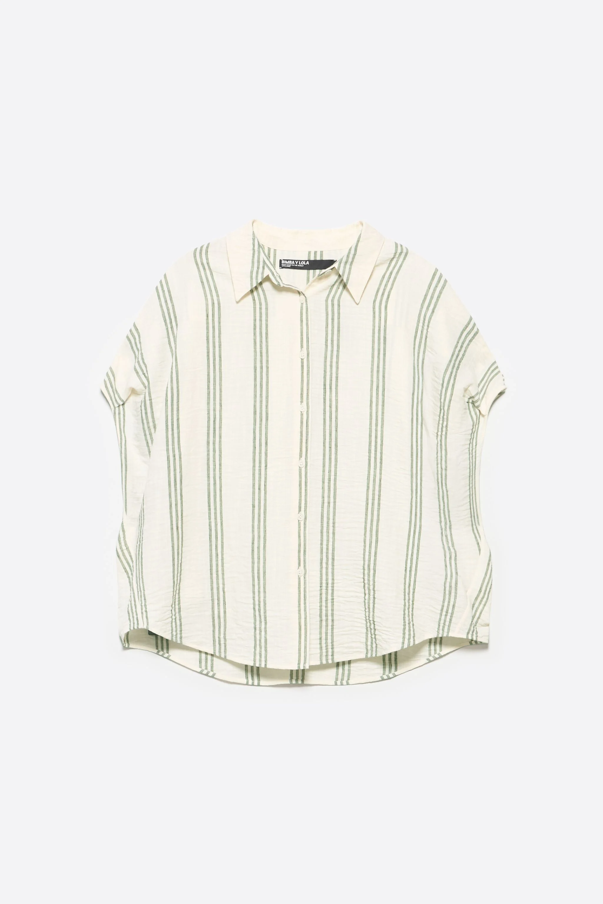 Camisa listrada verde