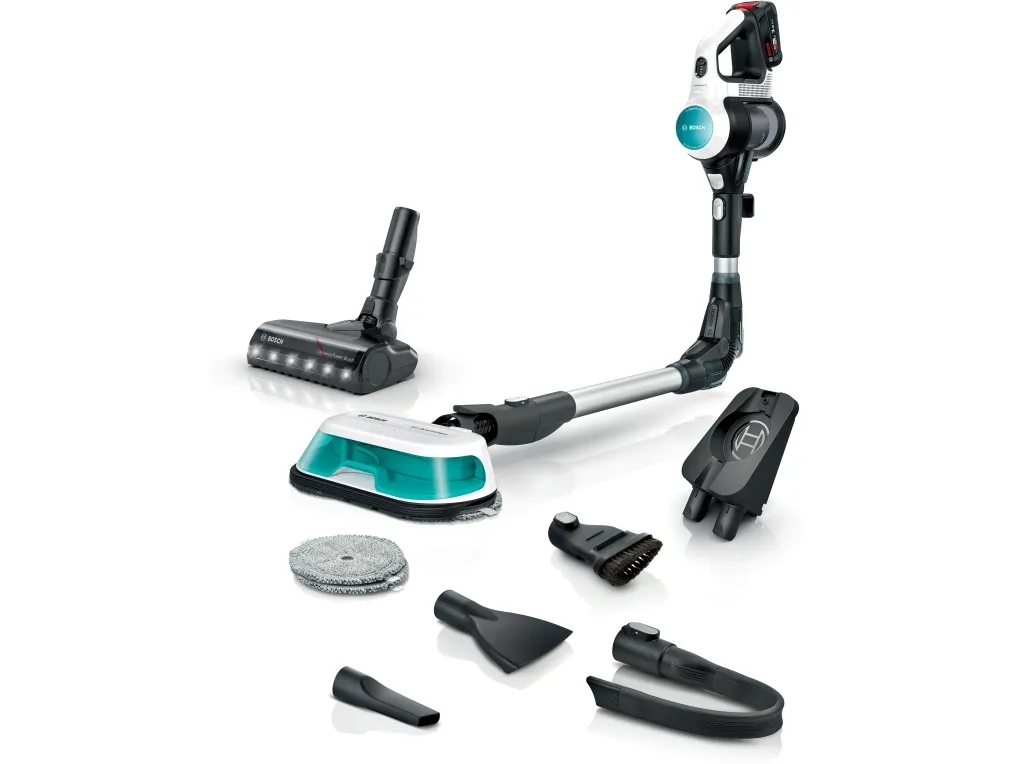 Bosch BCS71HYG4, Stick vakuum, Poseløs, Sort, Hvid, 0,3 L, Tør&våd, HEPA
