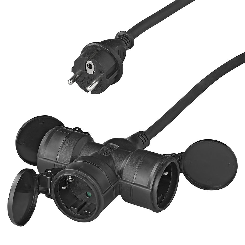 ProPlus Schuko 3-voudig stekkerdoos - 25 meter