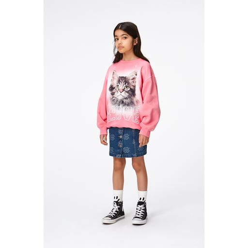 Molo Monti Sweatshirt, More Love Cat, 140 cm