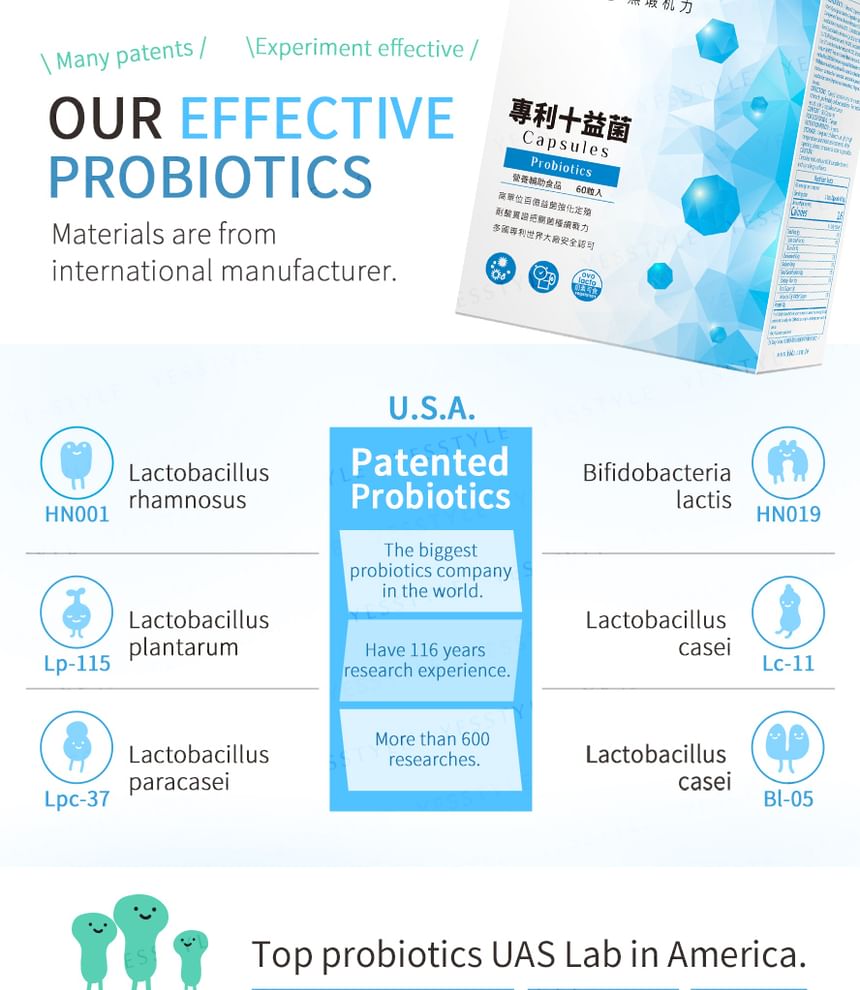 BHK's - 10 Probiotische Stammen EX Veg Capsule