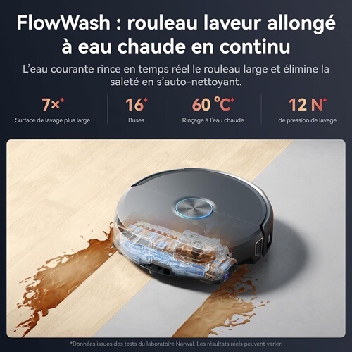 Aspirateur robot Narwal Flow 2 Noir