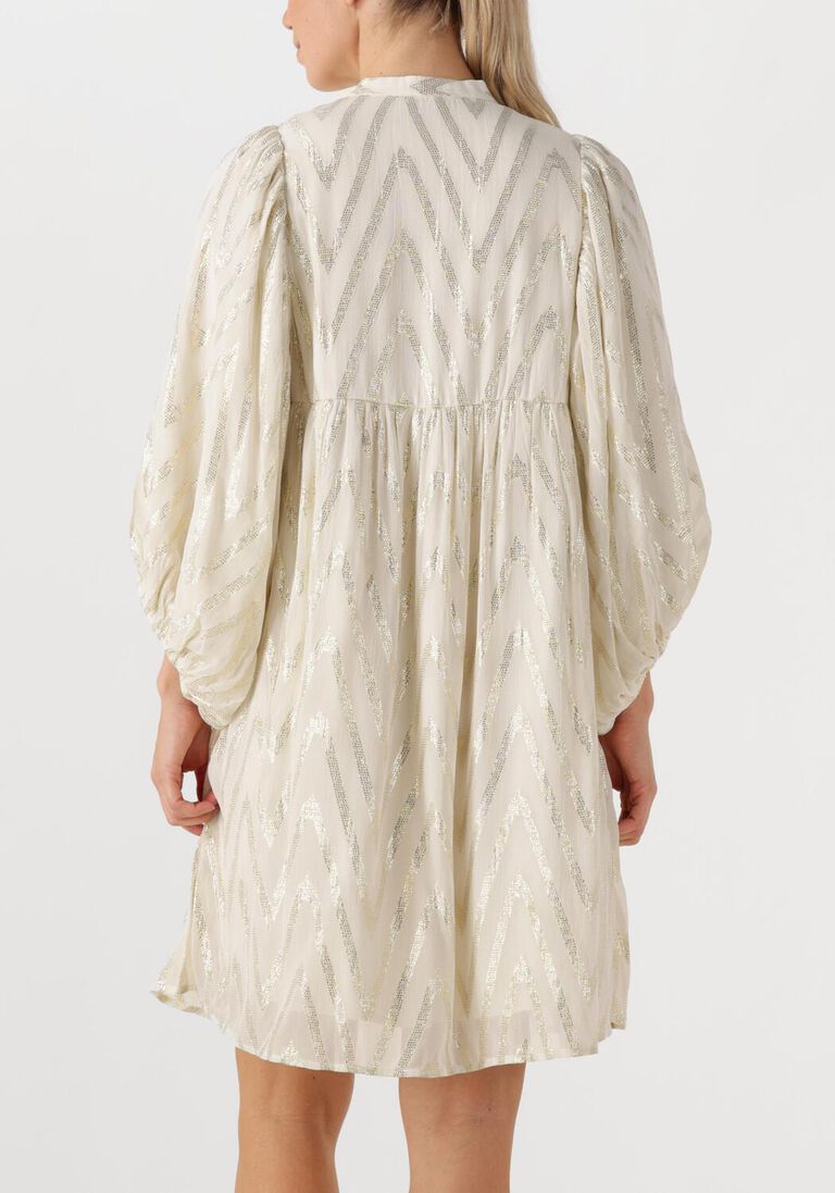 gebroken wit bruuns bazaar midi jurk sarina dress