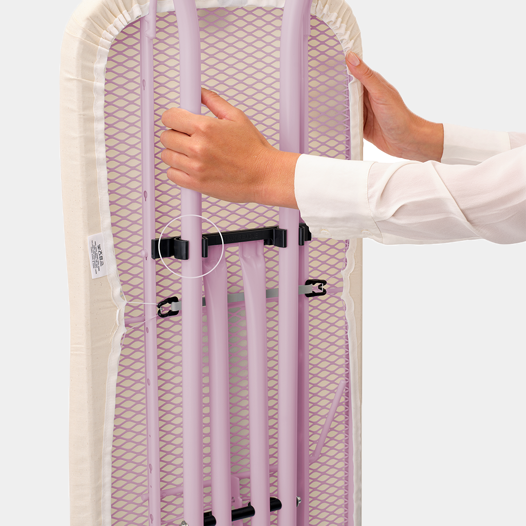Strijkplank B, 124x38 cm, strijkerhouder - Lilac Waves
