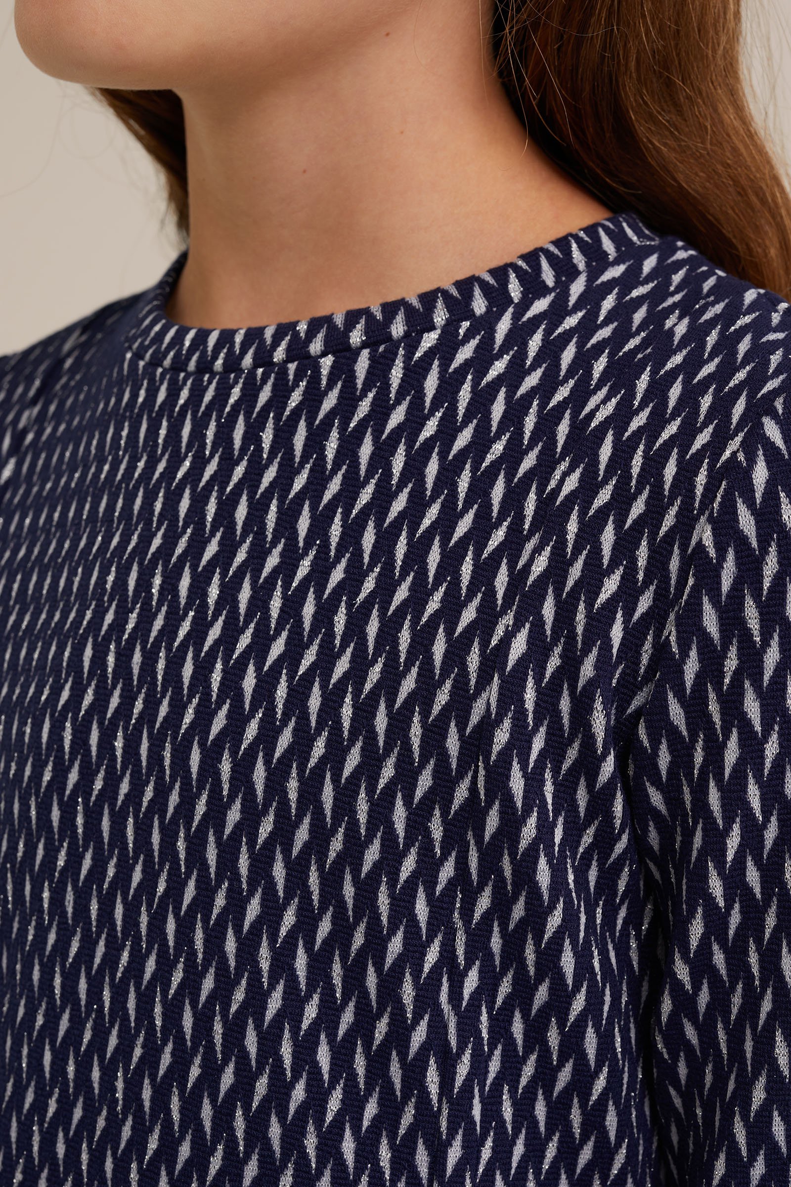 Meisjes jurk met dessin WE Fashion Zilver