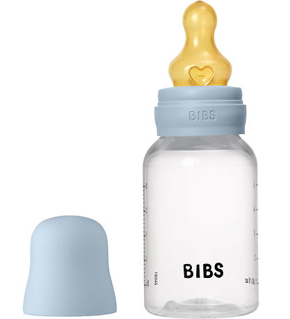 BIBS Babyflasche - 150 ml - PP/Naturgummi - Baby Blue