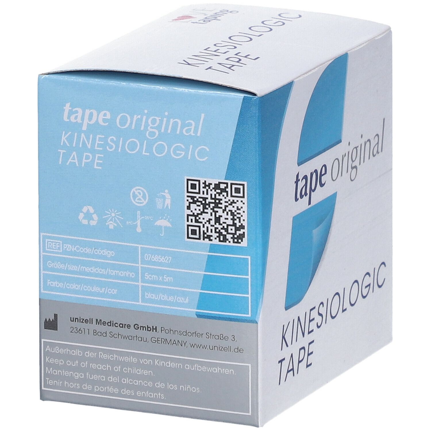 Kinesio tape original Kinesiologic Tape blau 5 cm x 5 m