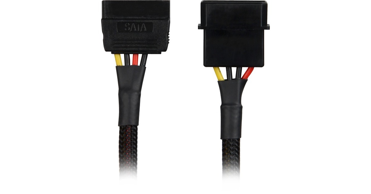 SharkoonSata Stroomadapter  (Zwart)