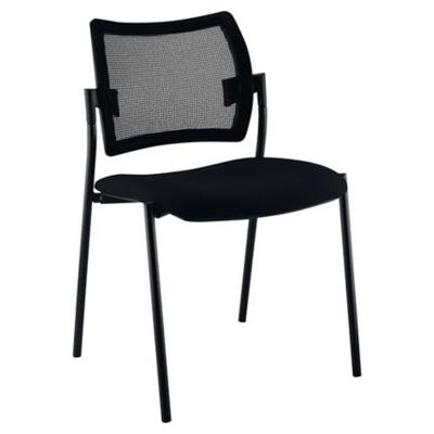 Chaise FRESH - dossier resille et assise noire
