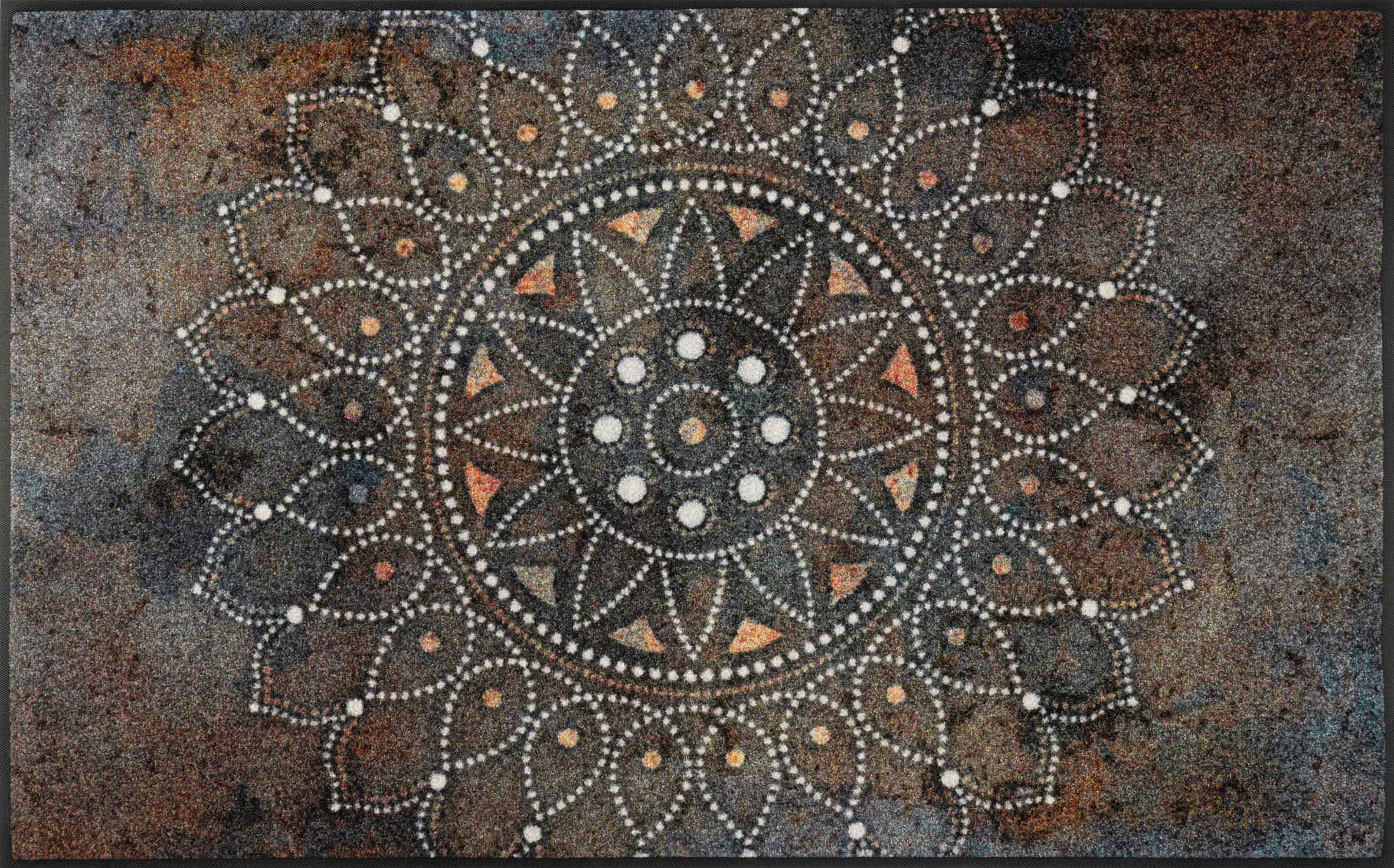 wash+dry by Kleen-Tex Teppich »Madhana« rechteckig 7 mm Höhe Motiv Mandala, rutschhemmend, In- und Outdoor geeignet, waschbar