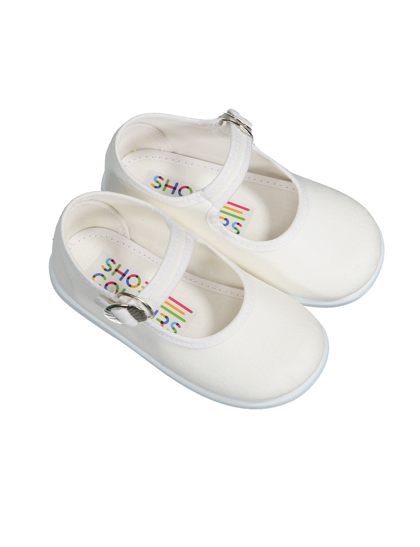 White Canvas Shoes