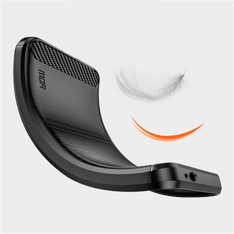 Samsung Galaxy Xcover 7 Gummi Case Schutzhülle Carbon Look - Schwarz