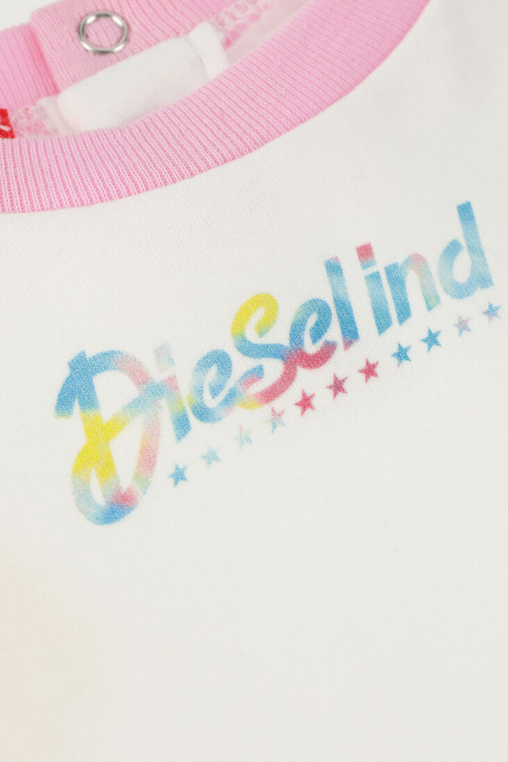 DIESEL witte diesel t-shirt trerab