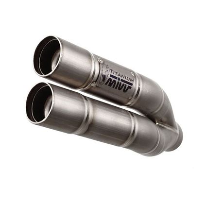 Silencieux Mivv DOUBLE GUN INOX - Gris