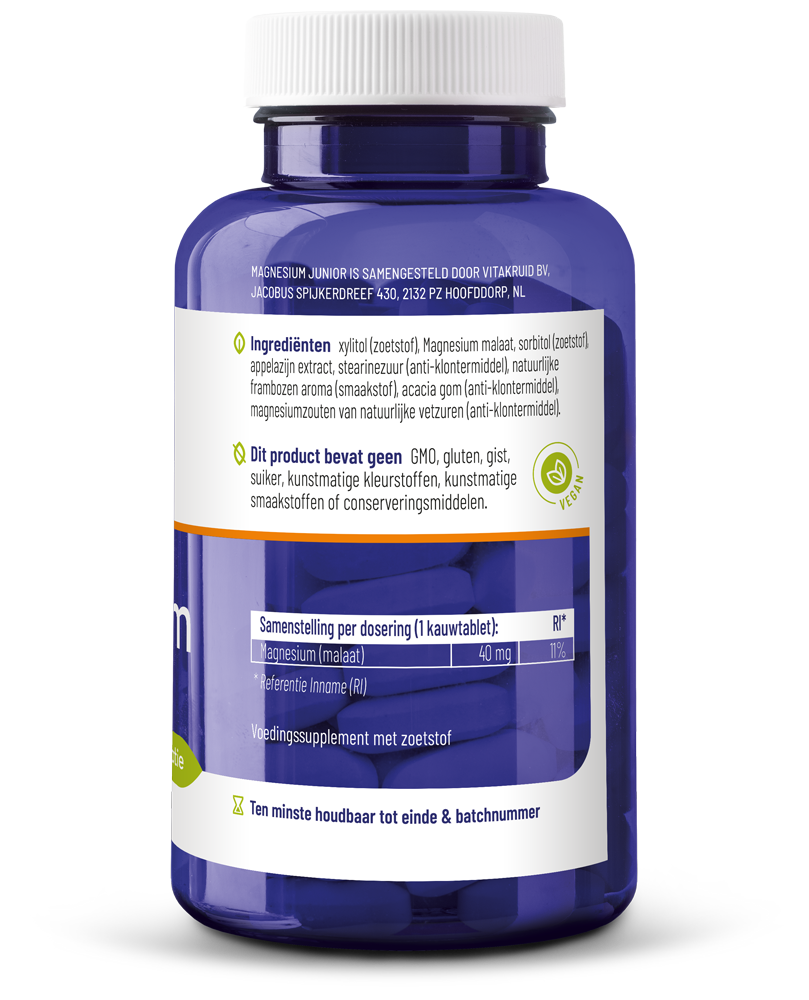 Vitakruid Magnesium Junior (90 kauwtabletten)