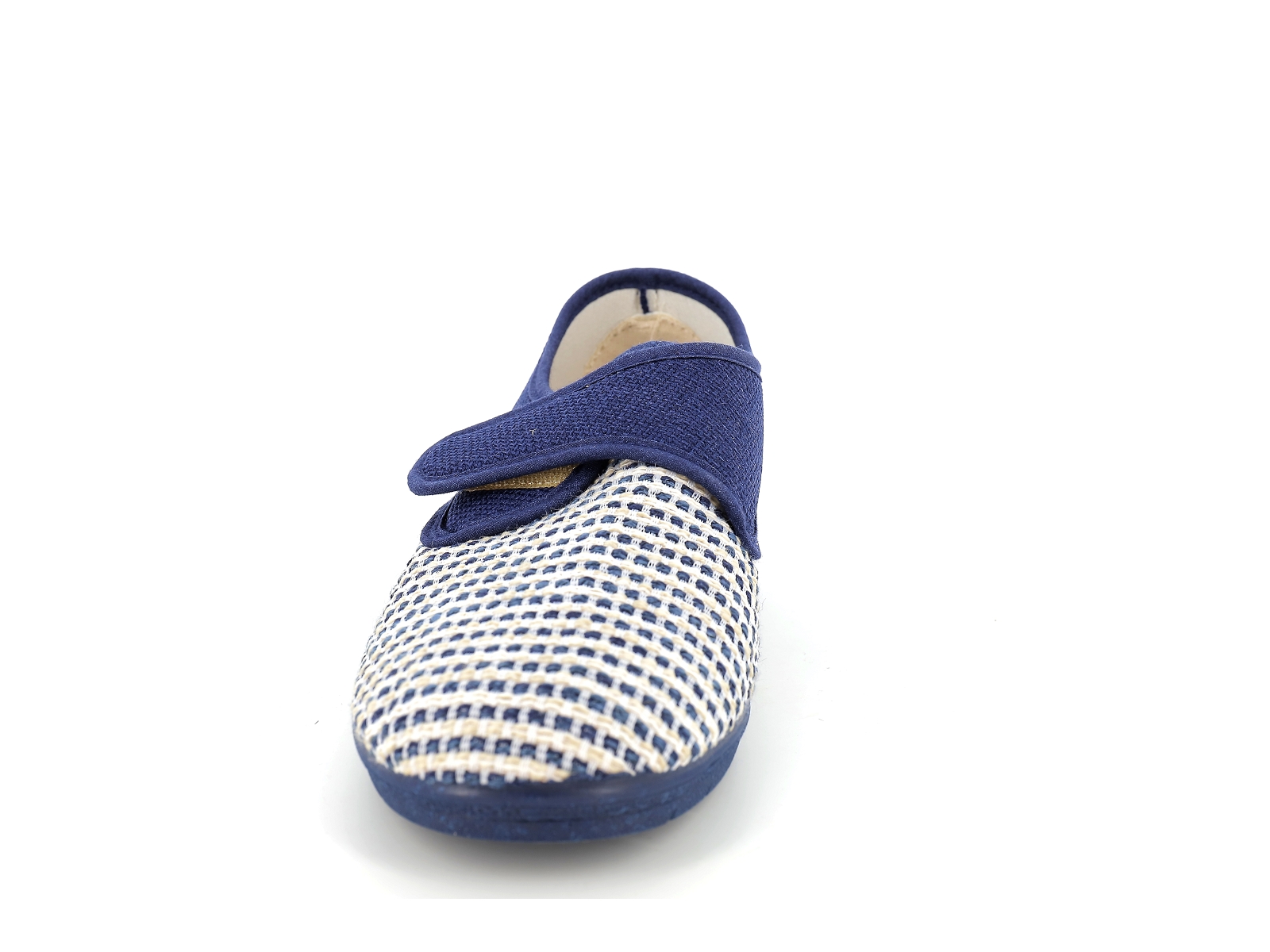 F brand-36670 Textile Marine-Blanc