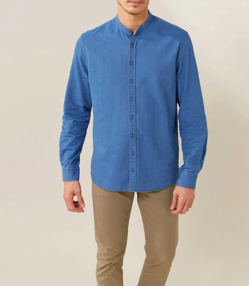 Chemise casual indigo 