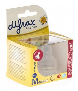 Difrax Flessenspeen Natural Medium 2ST