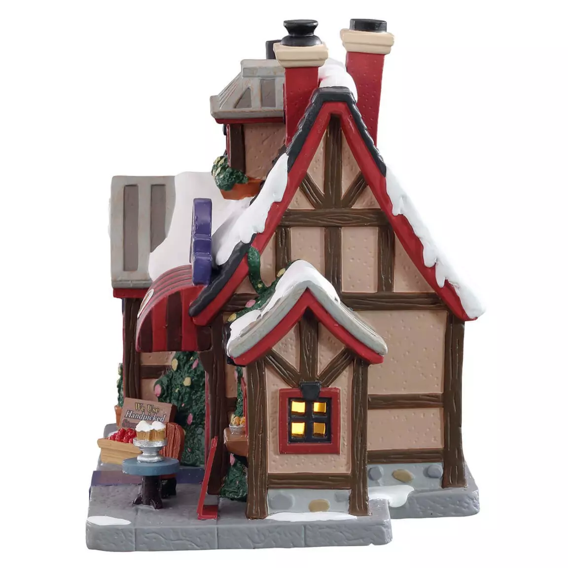 Village de Noël Lemax à piles lumineux Le Crêpe Café