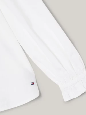 Camisa essencial com gola franzida