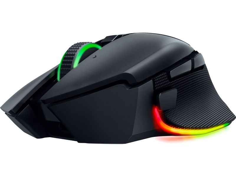Razer Gaming-Maus Razer Basilisk V3 Pro 35k Schwarz Kabelloser ergonomischer RGB-Gaming-Maus
