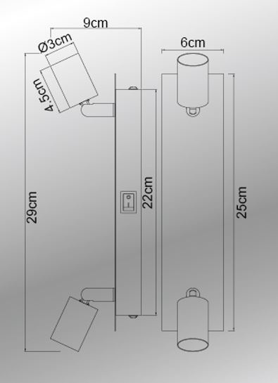Wand-/Deckenspot DREW