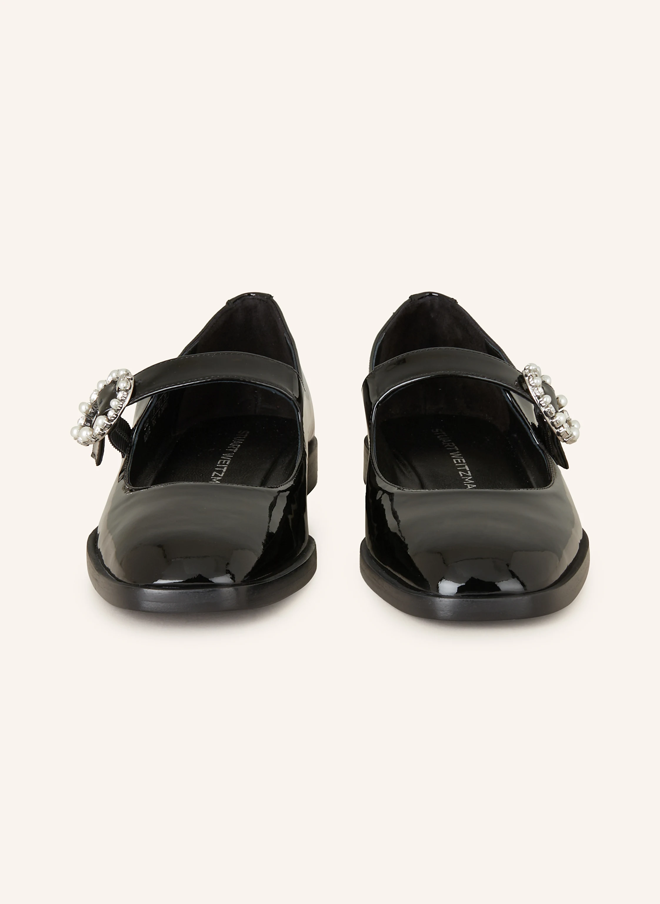 STUART WEITZMAN Mary-Jane-Ballerinas LORALEI mit Schmucksteinen