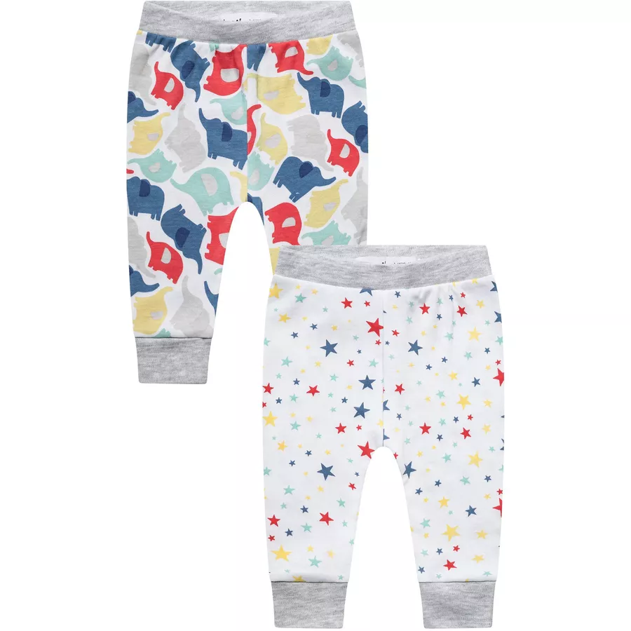 MINOTI 2er-Pack Leggings WeißGrau