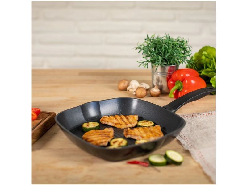 Kuhn Rikon Grillpfanne Easy Induction 26 cm Quadratische Grillpfanne