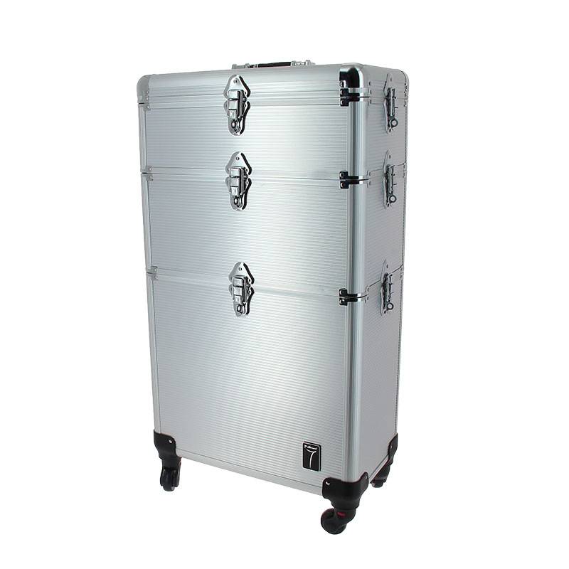 Valise professionnelle à roulettes Argent