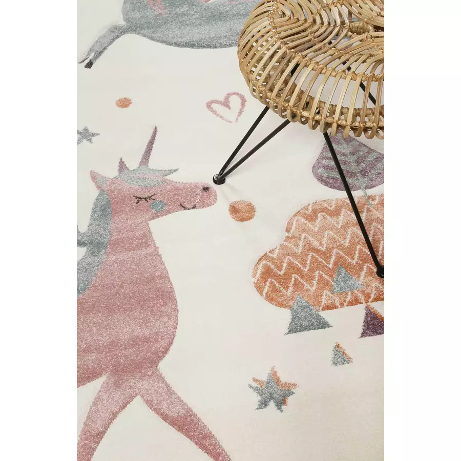 Esprit Kinderteppich Sunny Unicorn weiß
