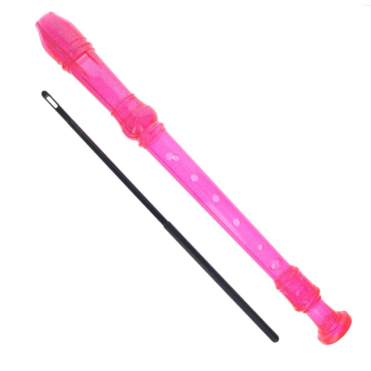 Flûte à bec à paillettes rose Mercredi et Patati