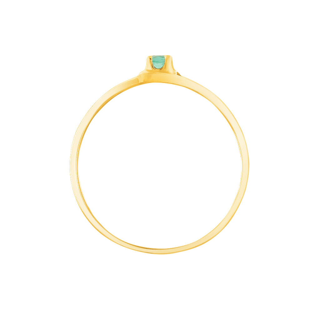 Bague Alisha Or Jaune Emeraude