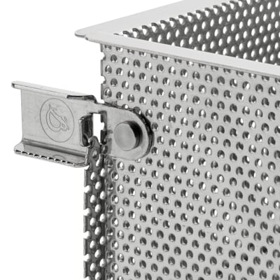 Faltbare Pastetenform Edelstahl perforiert, 35cm