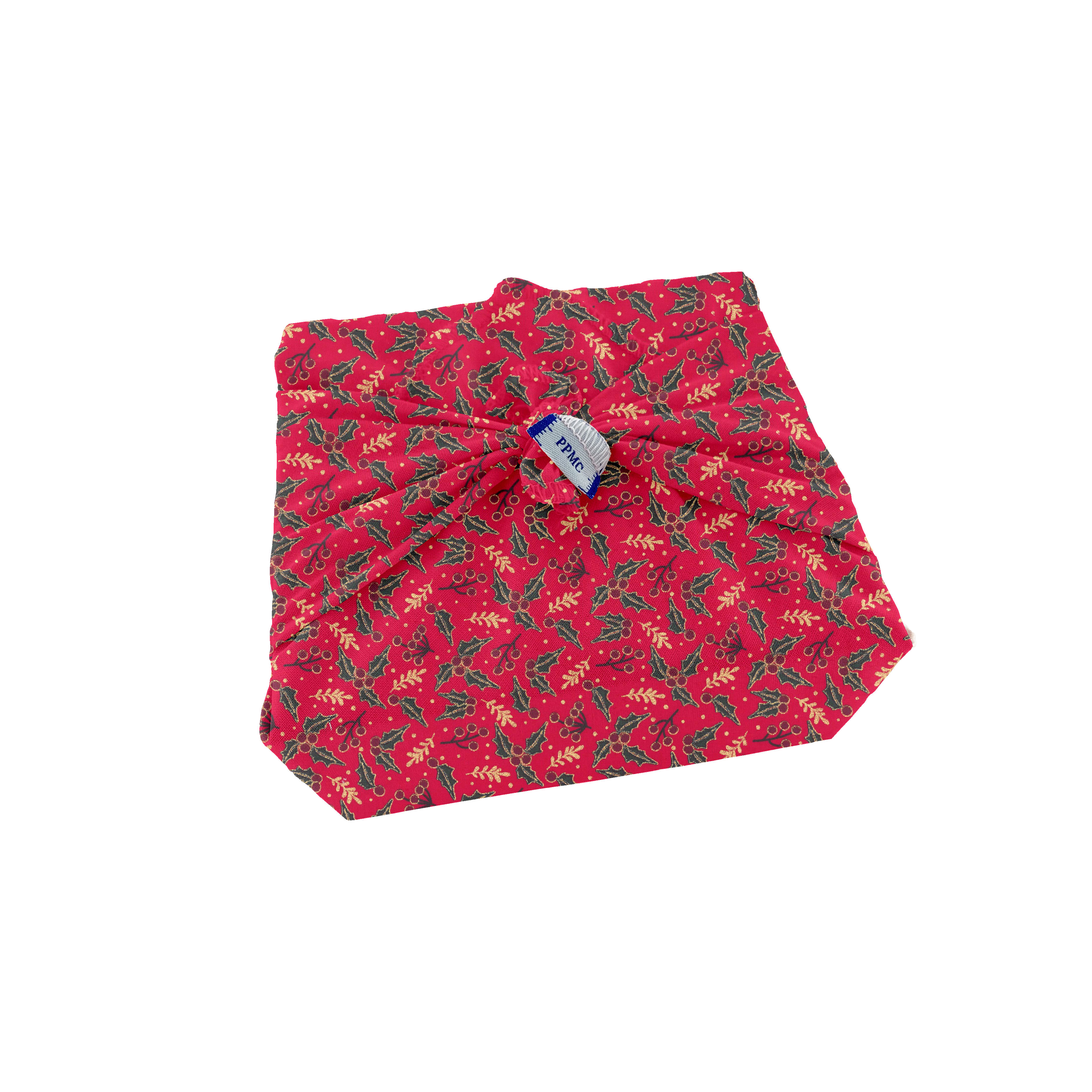 Furoshiki Petit 35 X 35 Cm Ex2252 Houx Rouge