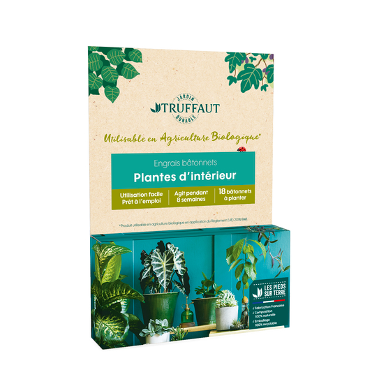 Engrais en bâtonnets pour plantes d'intérieur - 18 pièces