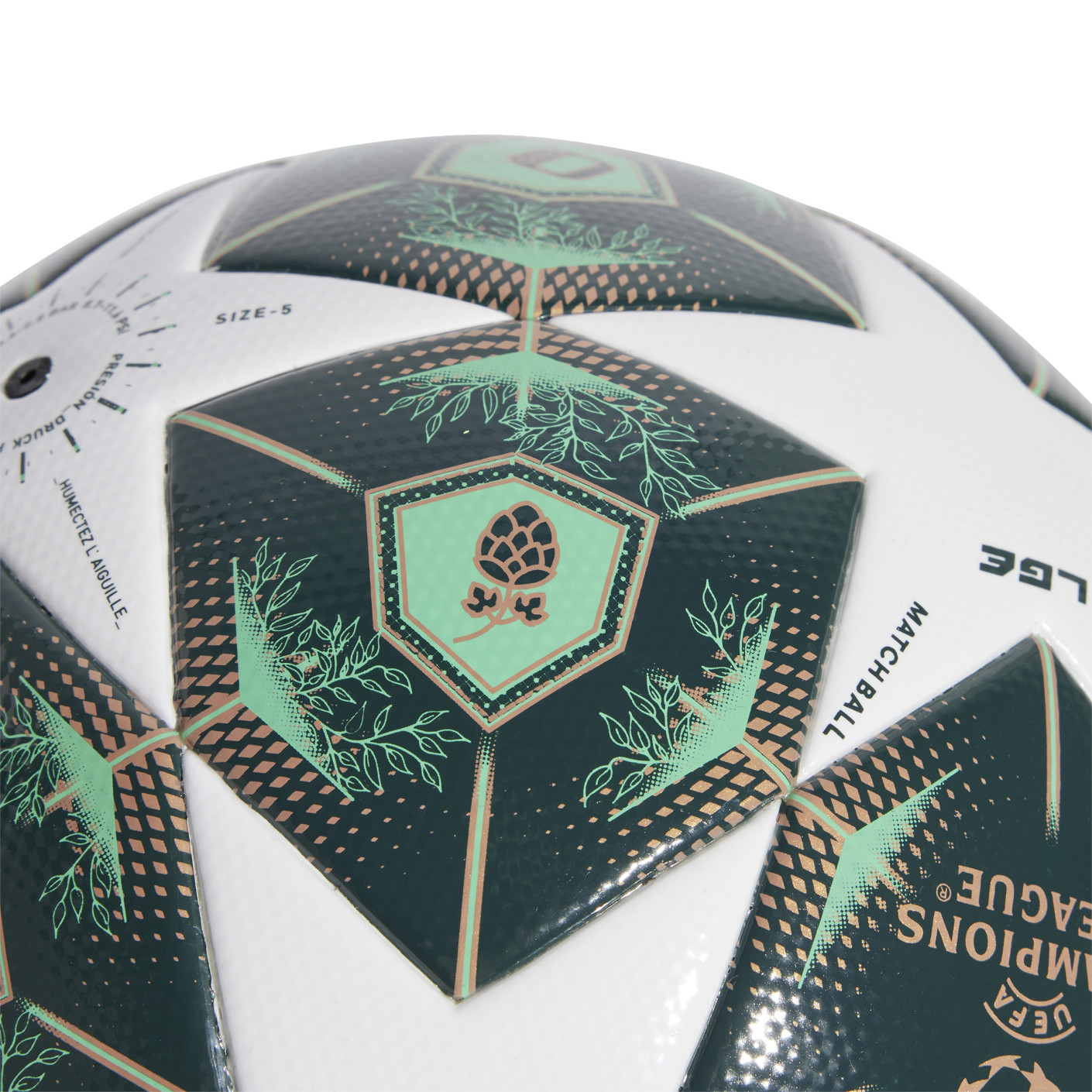 Adidas UEFA Champions League League Voetbal 2024-2025 Groen Wit Brons