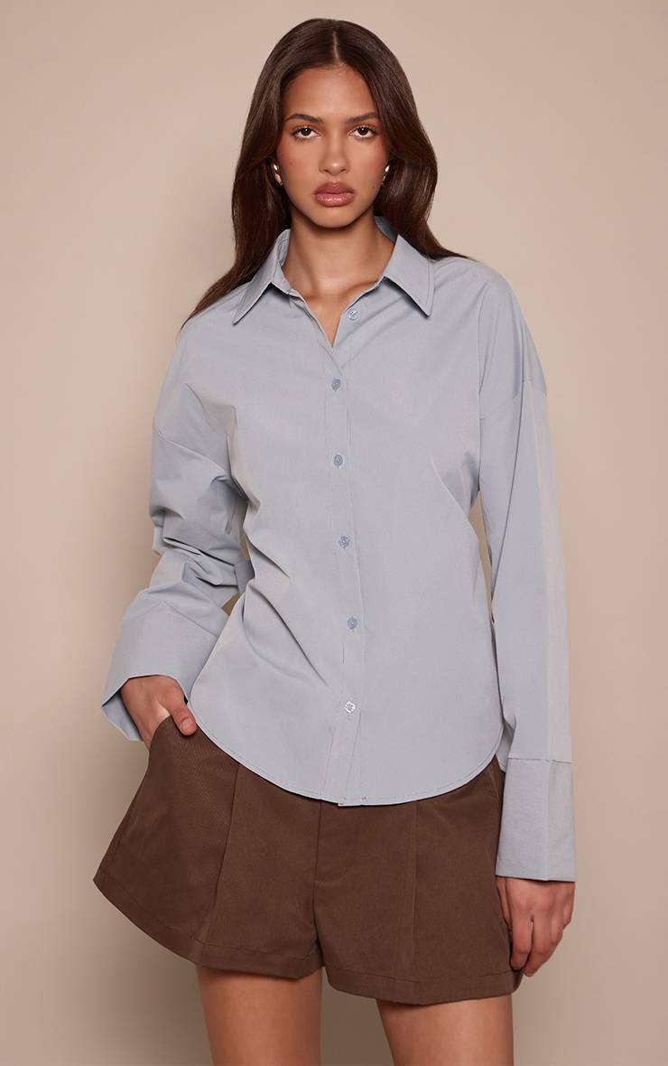 Dark Chocolate Short Tailleur Tissé Style Ballon