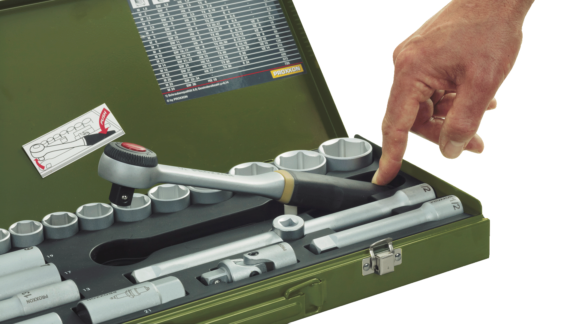 (24-tlg. Set) Universal Steck Schlüssel 3/8