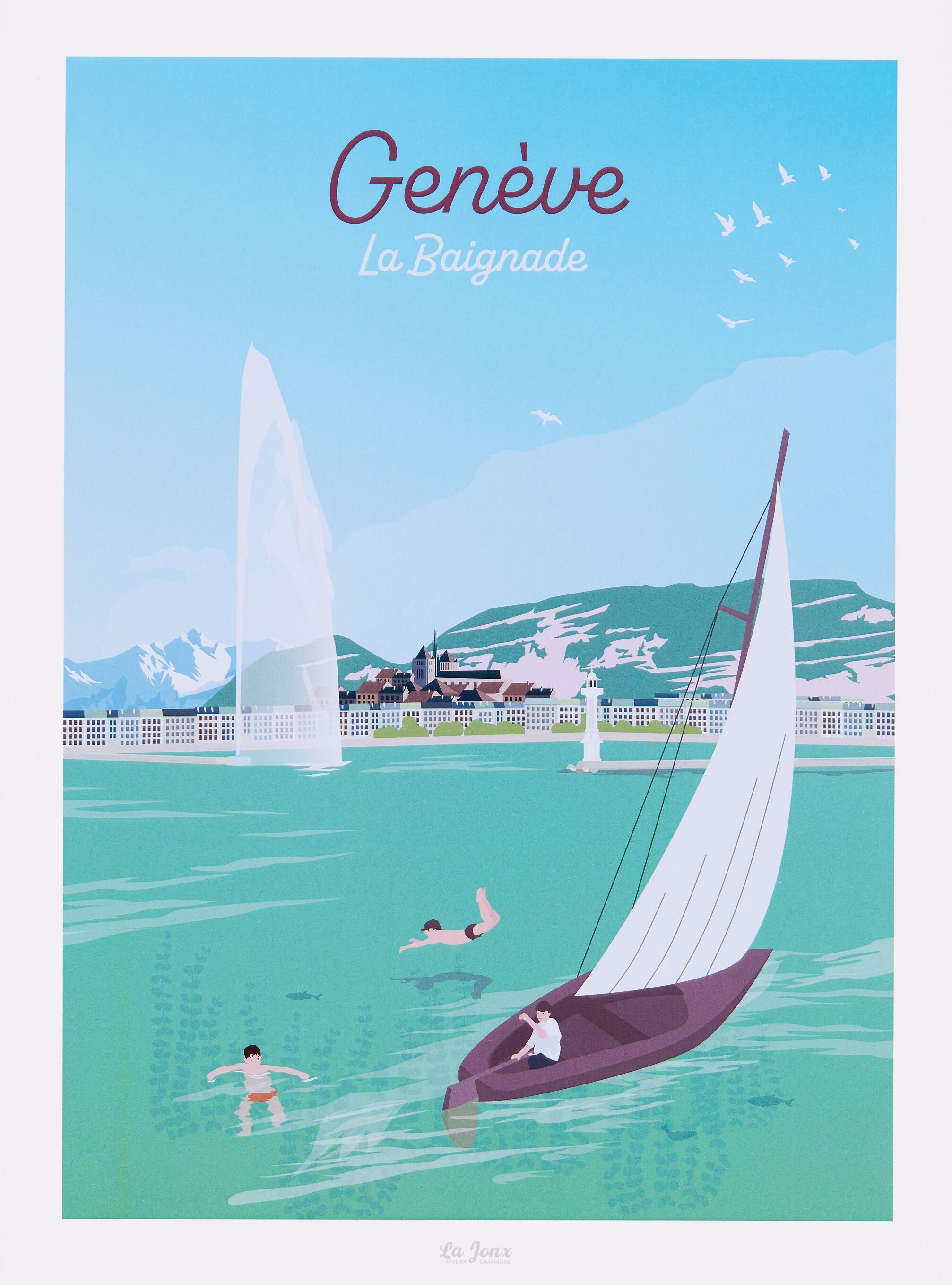 La Jonx GENÈVE Poster - B: 30.0 cm x T: 0.1 cm x H: 40.0 cm