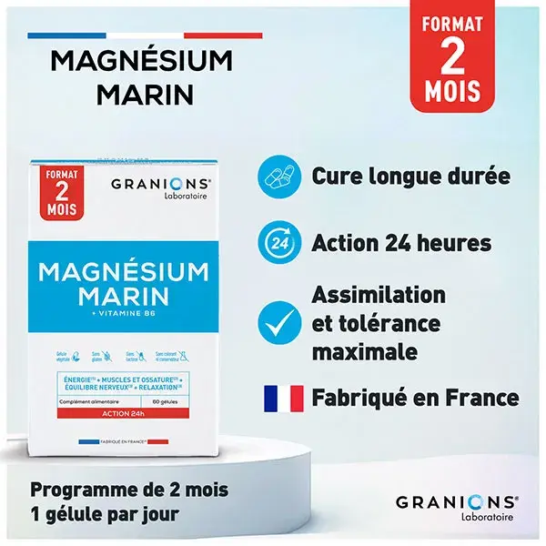 Granions Magnésio Marinho 60 cápsulas